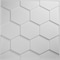 Ekena Millwork Honeycomb EnduraWall Decorative 3D Wall Panel, White, 19 5/8"W x 19 5/8"H WP20X20HBWH - alternate 9